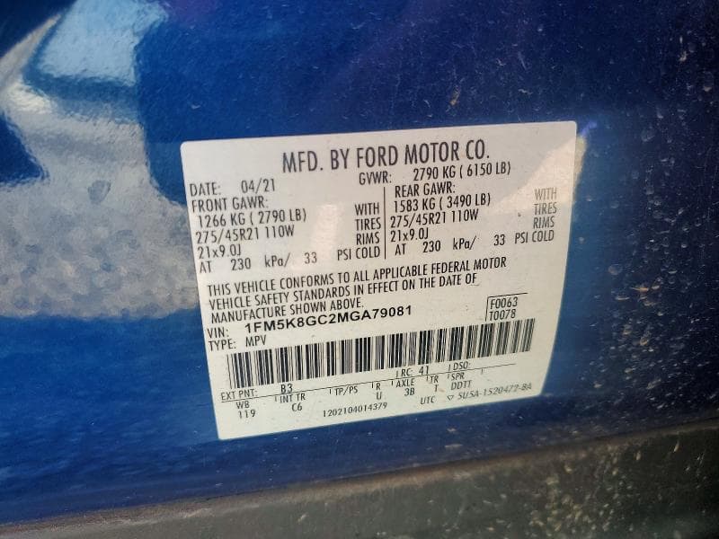 2021 FORD EXPLORER ST 13