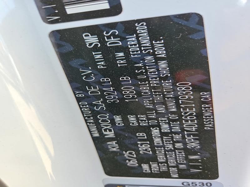 2025 KIA K4 LX 12