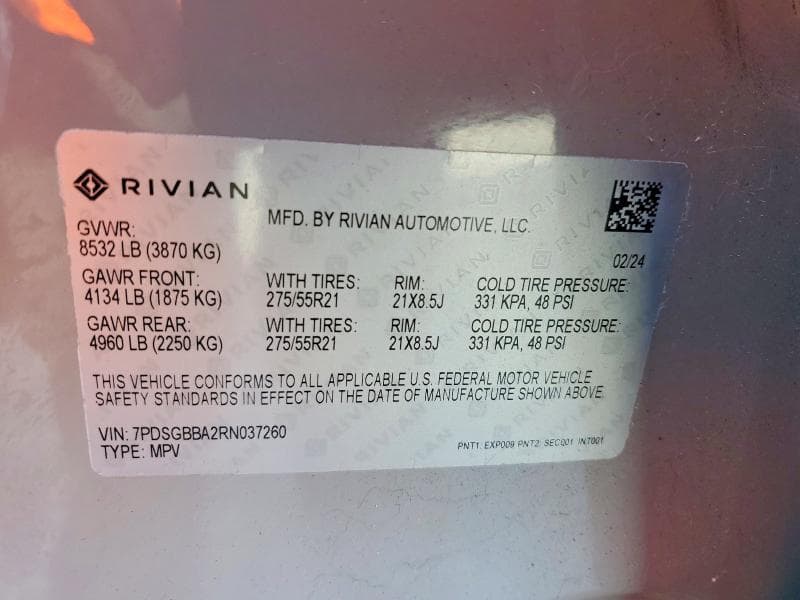 2024 RIVIAN R1S ADVENTURE 13