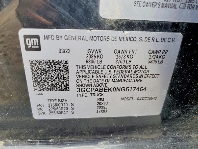 2022 CHEVROLET SILVERADO C1500 HEAVY DUTY 12