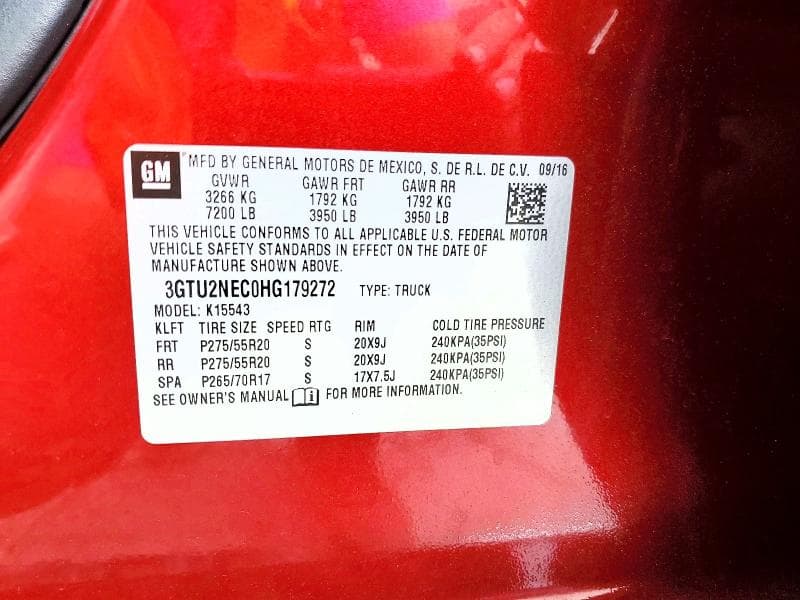 2017 GMC SIERRA K1500 SLT 12