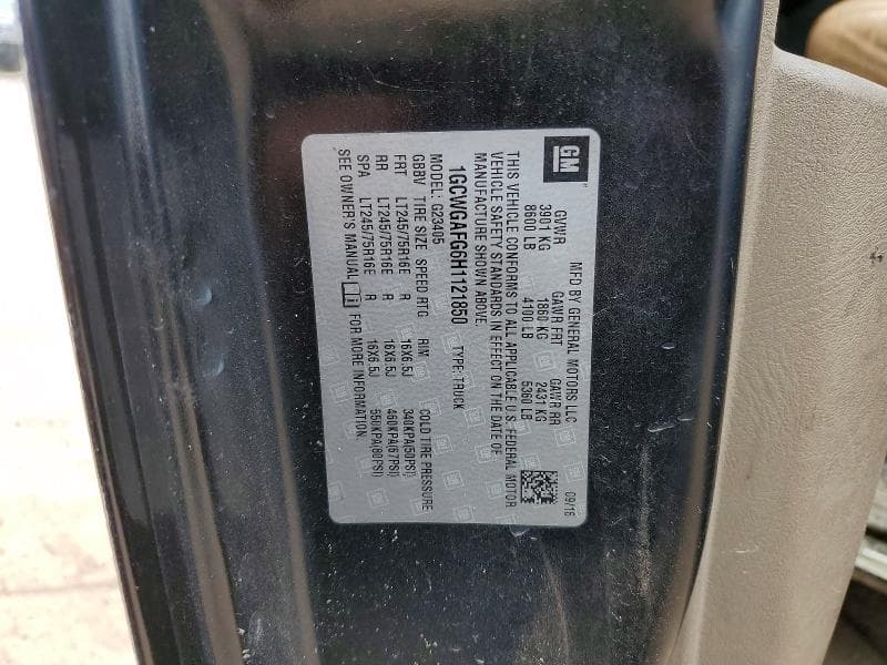 2017 CHEVROLET EXPRESS 2500 CARGO DELIVERY VAN 14