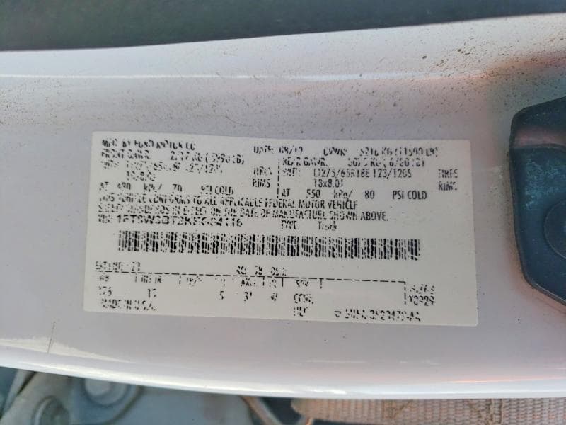 2019 FORD F350 SUPER DUTY 12