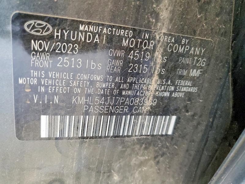 2023 HYUNDAI SONATA HYBRID LIMITED 13
