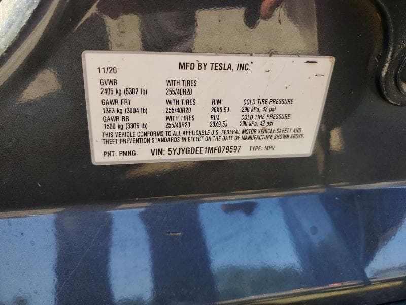 2021 TESLA MODEL Y 12