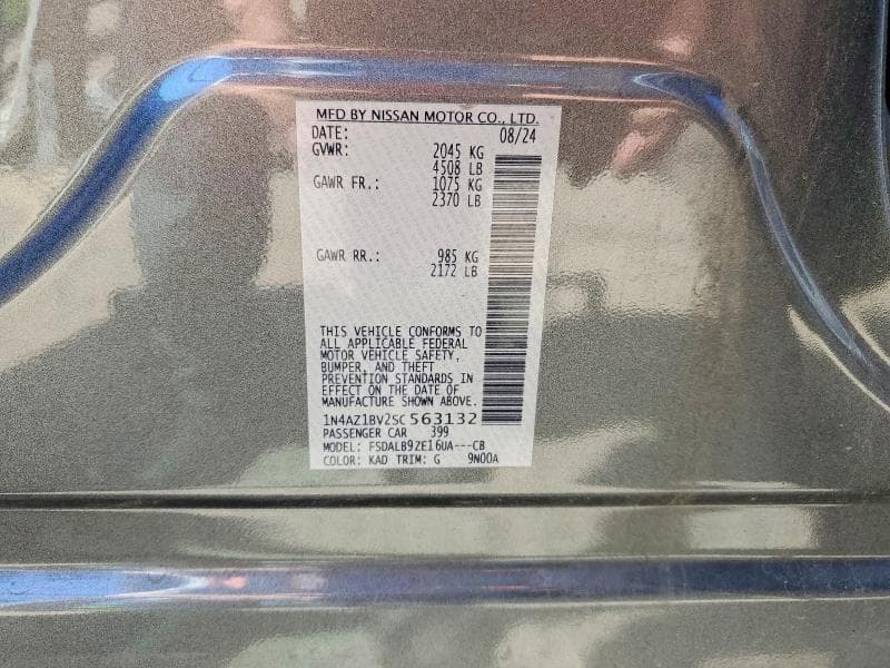 2025 NISSAN LEAF S 13
