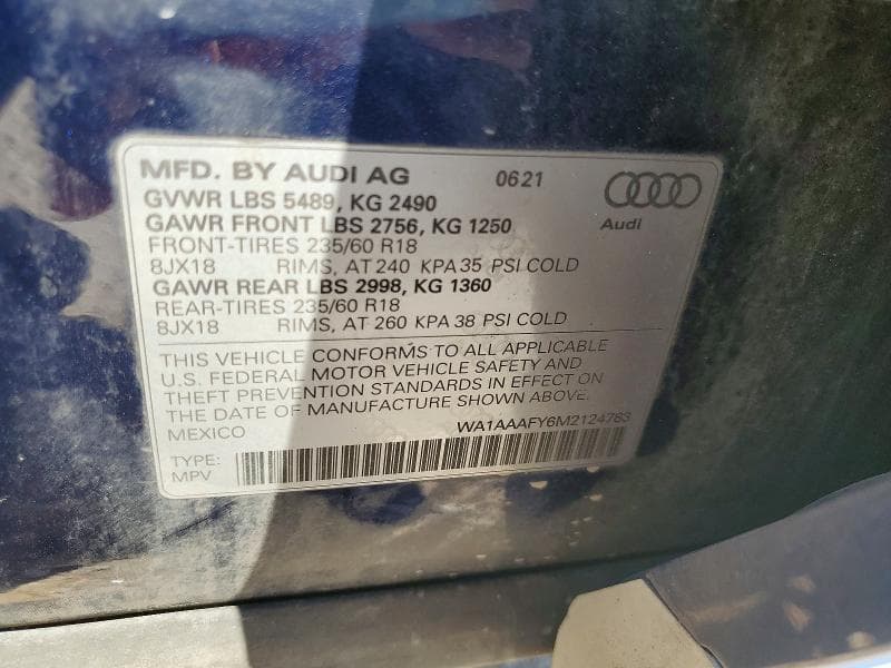2021 AUDI Q5 PREMIUM 13