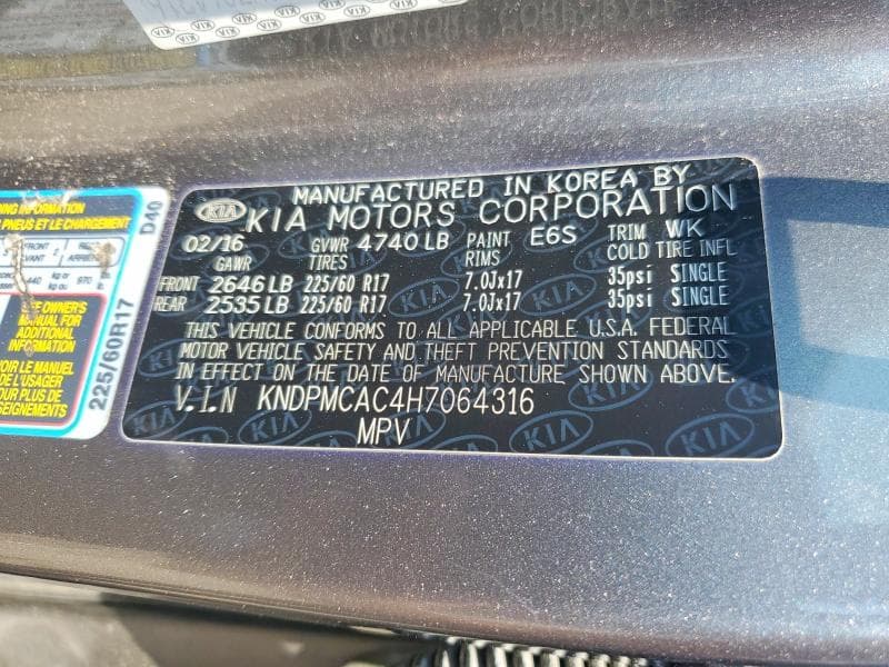 2017 KIA SPORTAGE LX 13