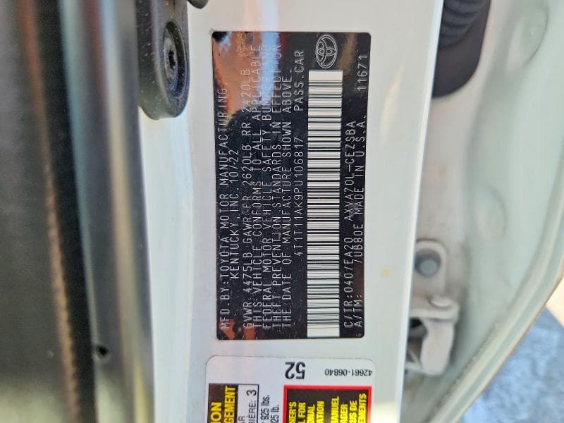 2023 TOYOTA CAMRY SE 13