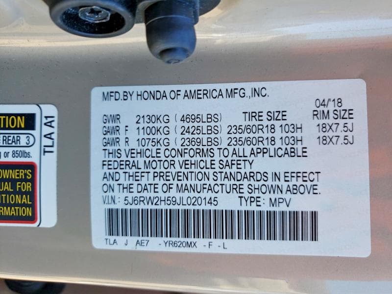 2018 HONDA CR-V EX 13
