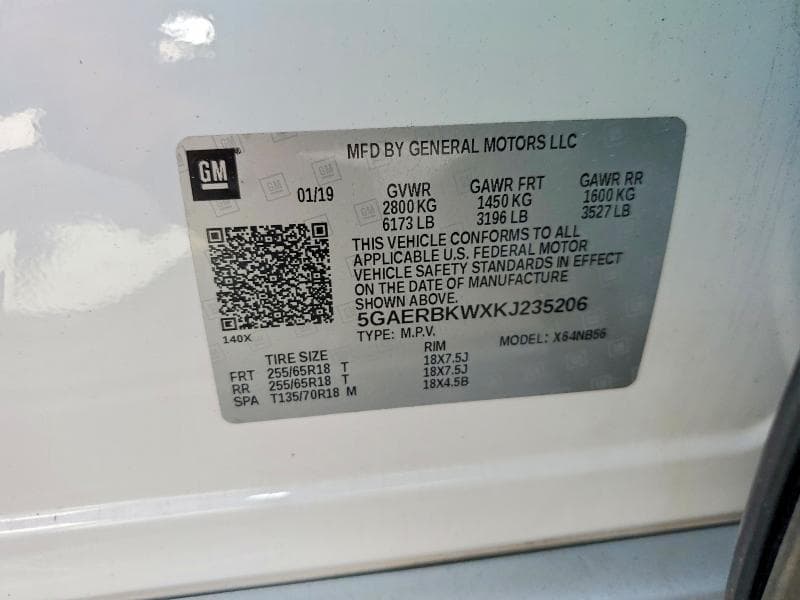 2019 BUICK ENCLAVE ESSENCE ESSENCE 13