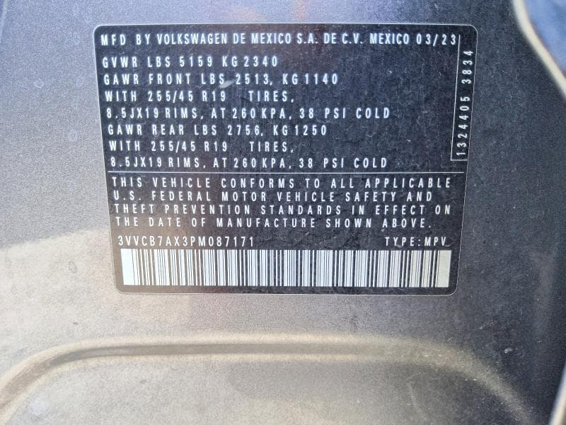 2023 VOLKSWAGEN TIGUAN SE R-LINE BLACK 13