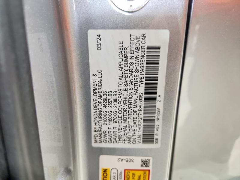 2024 HONDA ACCORD HYBRID SPORT-L 12