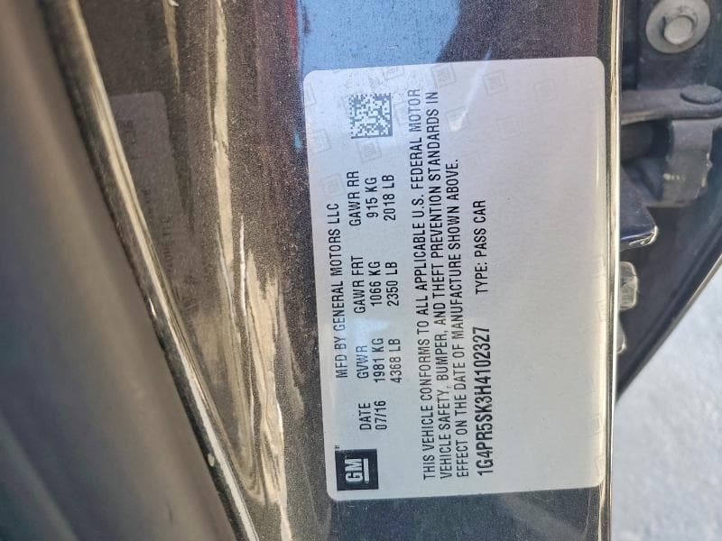 2017 BUICK VERANO SPORT TOURING 12