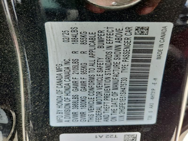 2025 HONDA CIVIC SI 12