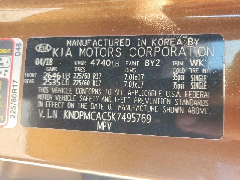 2019 KIA SPORTAGE LX 13