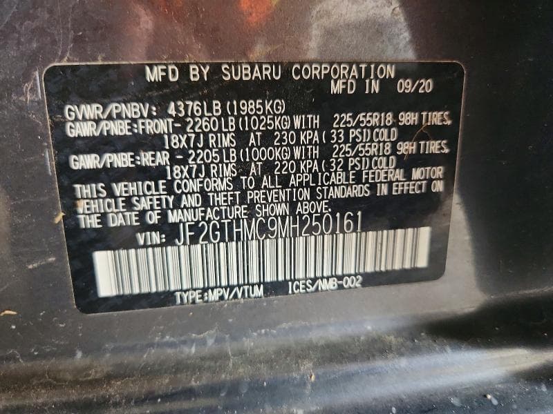 2021 SUBARU CROSSTREK LIMITED LIMITED 13