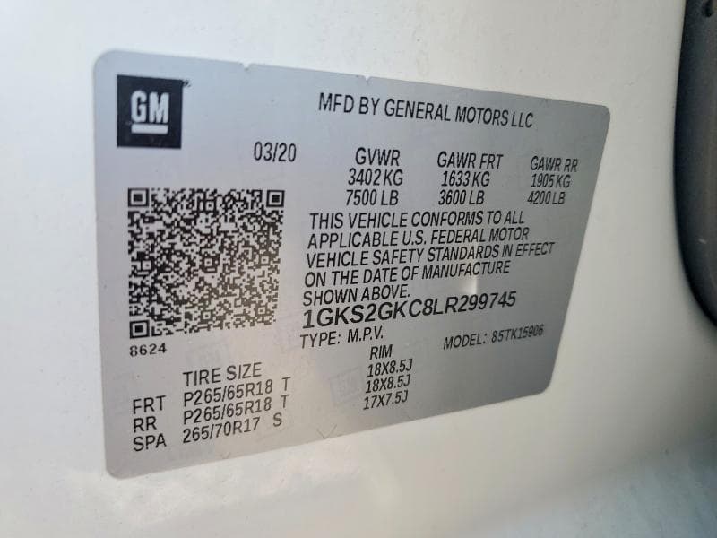 2020 GMC YUKON 4D DENALI 13
