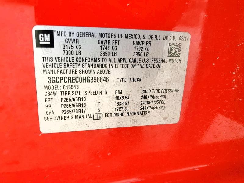 2017 CHEVROLET SILVERADO C1500 LT 12