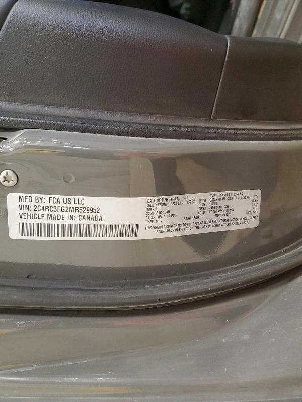 2021 CHRYSLER PACIFICA TOURING 13