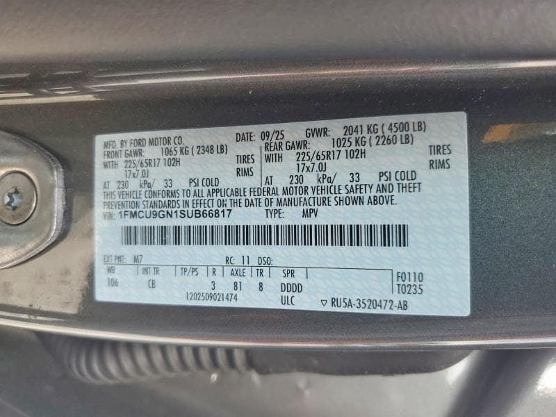 2025 FORD ESCAPE ACTIVE 13