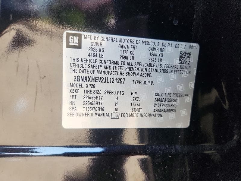 2018 CHEVROLET EQUINOX LS 12