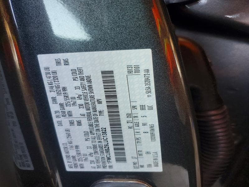2020 FORD ESCAPE SE 13