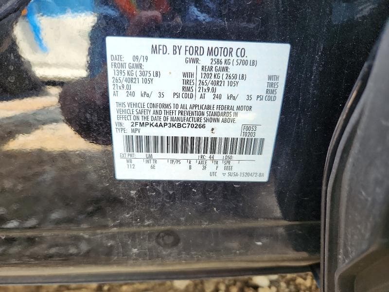 2019 FORD EDGE ST 13