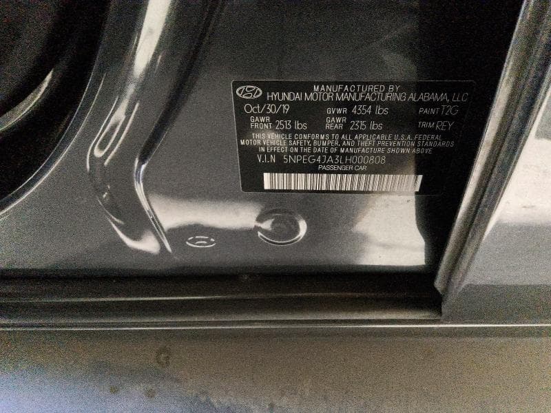 2020 HYUNDAI SONATA SE 14