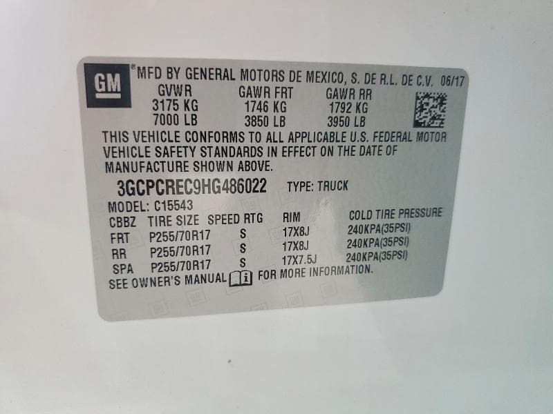 2017 CHEVROLET SILVERADO C1500 LT 12