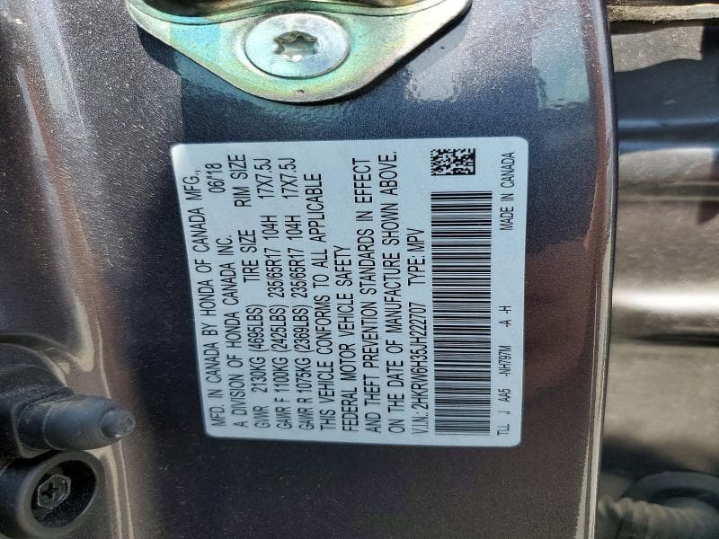 2018 HONDA CR-V LX LX 13