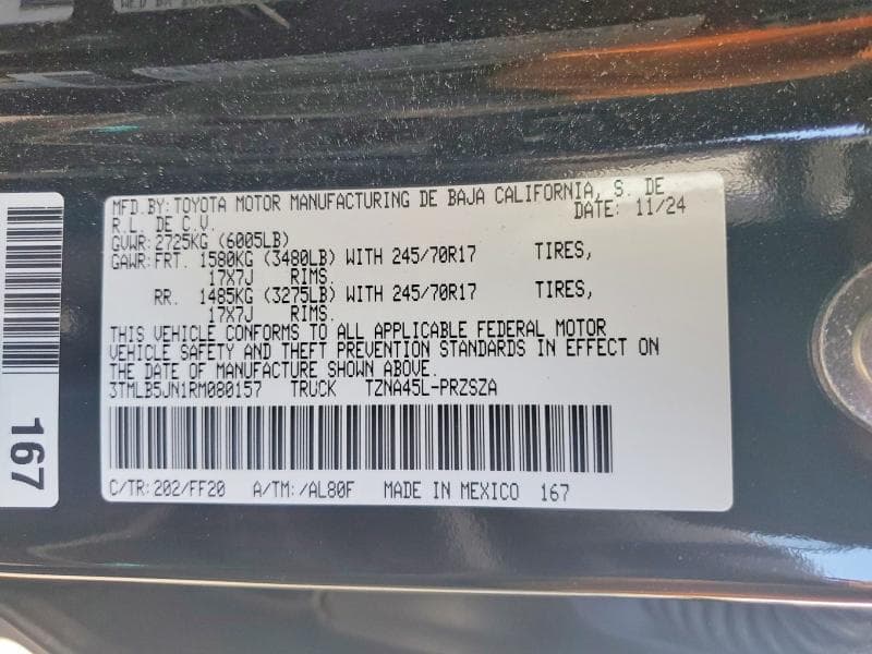 2024 TOYOTA TACOMA SR5 12