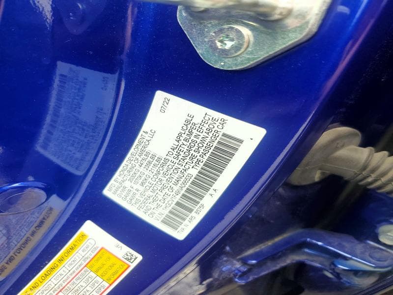 2022 HONDA ACCORD SPORT SE 12
