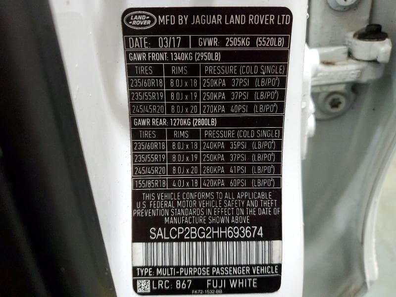 2017 LAND ROVER DISCOVERY SPORT SE SE 13