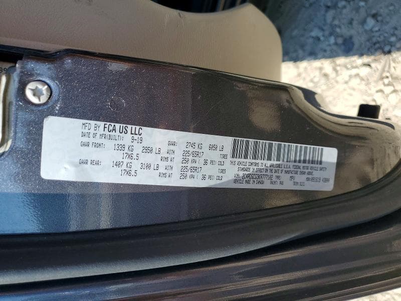 2019 DODGE GRAND CARAVAN SXT SXT 13