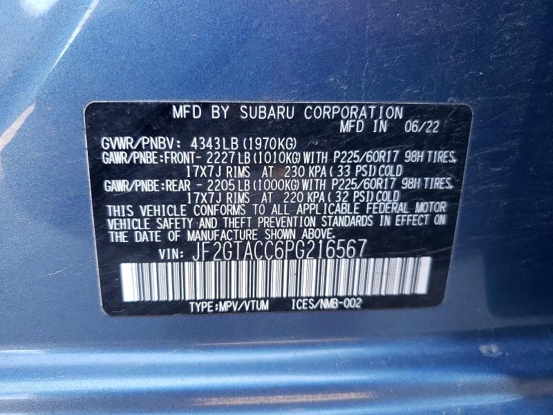 2023 SUBARU CROSSTREK PREMIUM 13