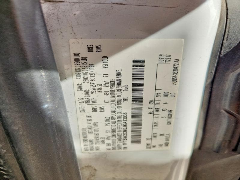 2018 FORD TRANSIT T-350 13