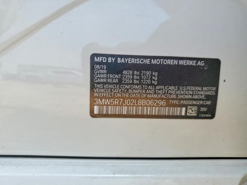 2020 BMW 330XI 12