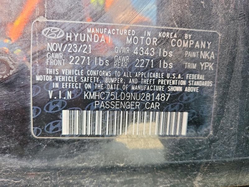 2022 HYUNDAI IONIQ SEL 13