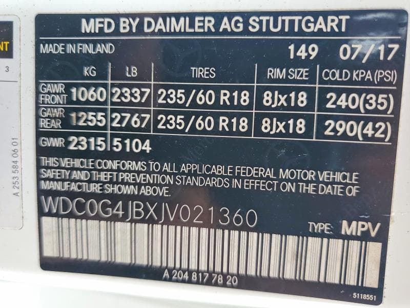 2018 MERCEDES-BENZ GLC 300 300 12