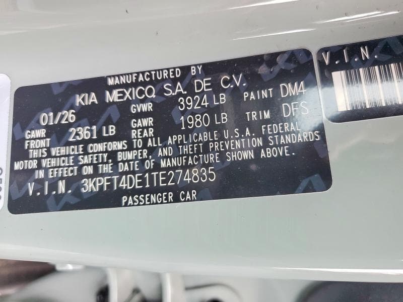 2026 KIA K4 LXS 12