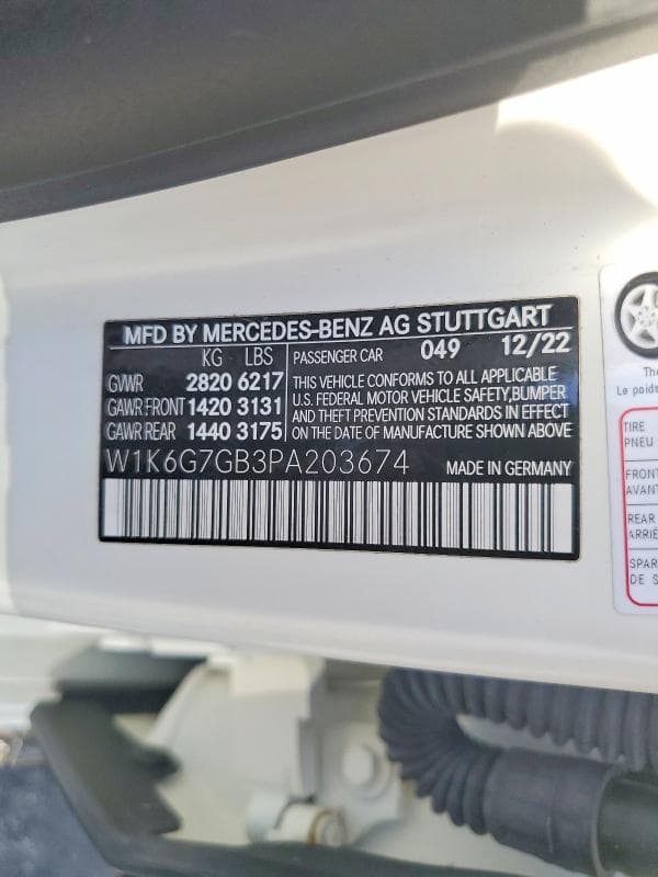2023 MERCEDES-BENZ S 580 4MATIC 580 4MATIC 12