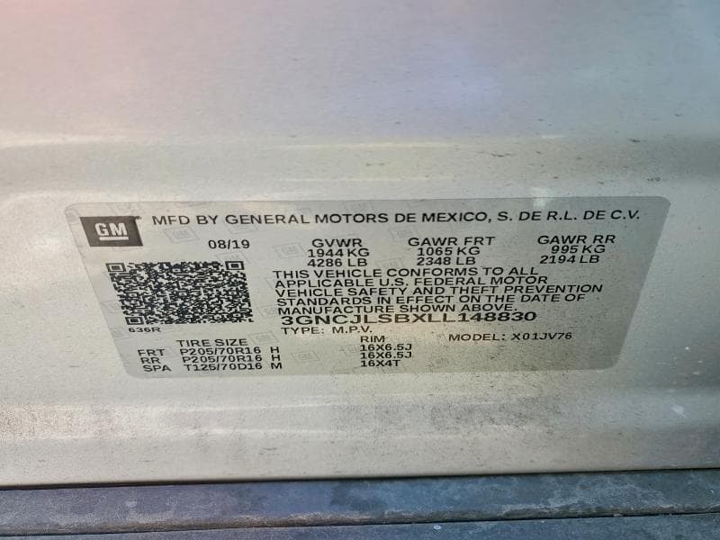 2020 CHEVROLET TRAX 1LT 12