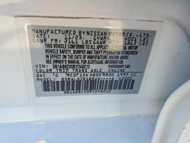 2024 NISSAN SENTRA SV 12