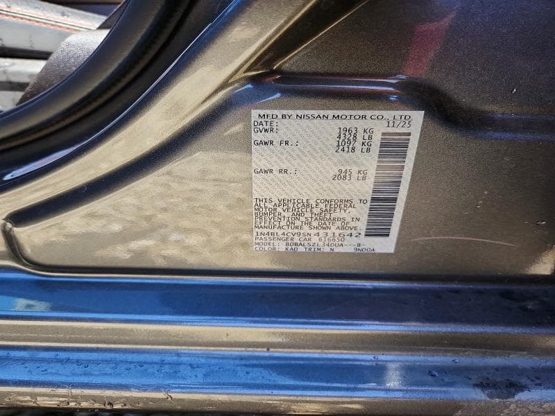 2025 NISSAN ALTIMA SR 13