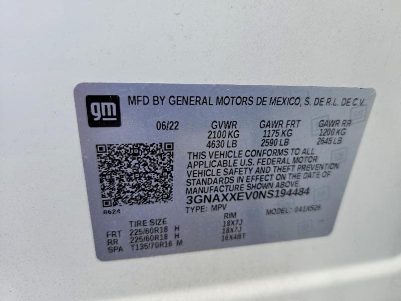 2022 CHEVROLET EQUINOX PREMIER 13