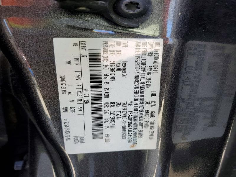 2018 FORD FOCUS SEL 12