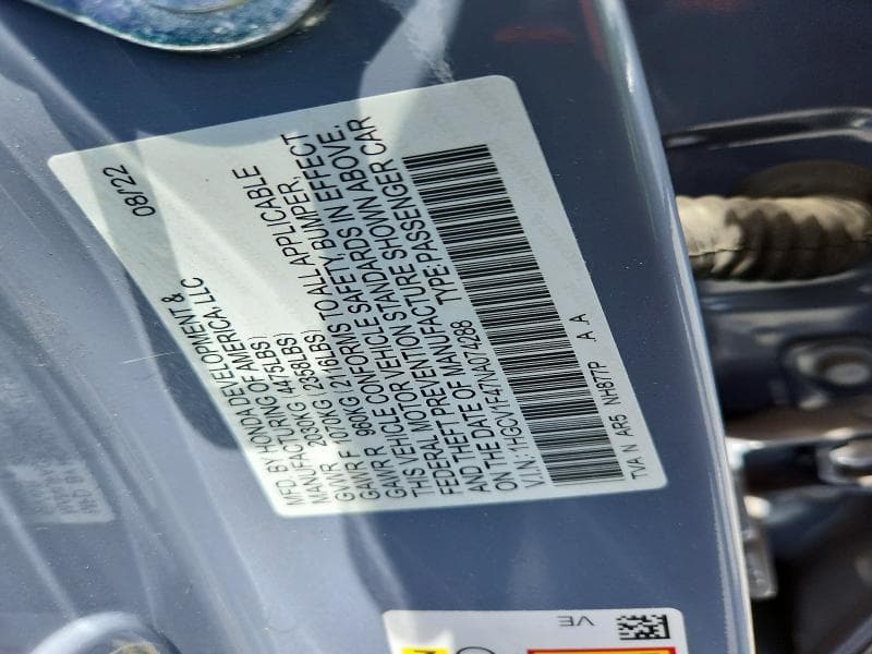 2022 HONDA ACCORD SPORT SE 13