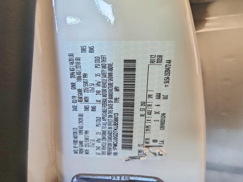 2019 FORD ESCAPE SE SE 12