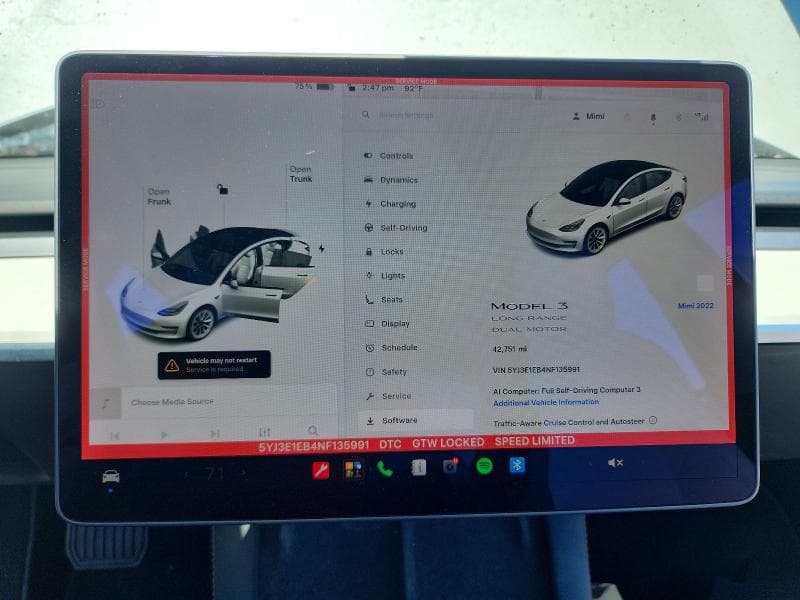 2022 TESLA MODEL 3 9